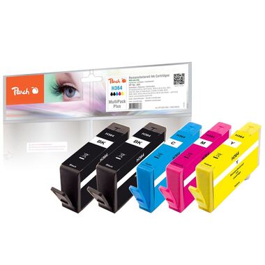 Peach Spar Pack Plus Tintenpatronen kompatibel zu HP No. 364, SD534EE