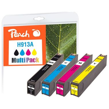 Peach Spar Pack Tintenpatronen kompatibel zu HP No. 913A