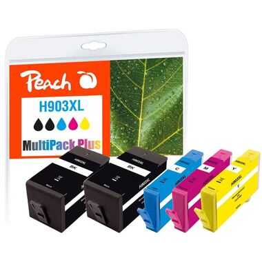 Peach Spar Pack Plus Tintenpatronen kompatibel zu HP No. 903XL