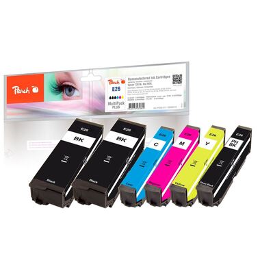 Peach Spar Pack Plus Tintenpatronen kompatibel zu Epson No. 26
