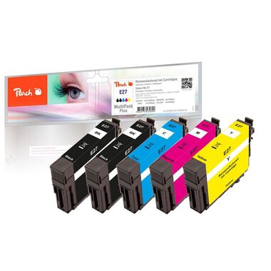Peach Spar Pack Plus Tintenpatronen kompatibel zu Epson No. 27