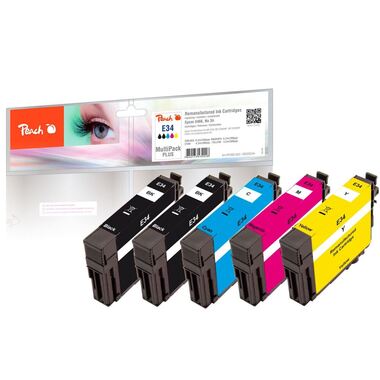 Peach Spar Pack Plus Tintenpatronen kompatibel zu Epson No. 34