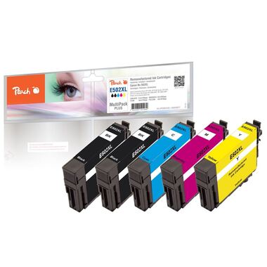 Peach Spar Pack Plus Tintenpatronen, kompatibel zu Epson No. 502XL