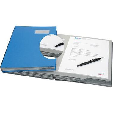 BIELLA Unterschriftenmappe A4 341420.05 blau, Register 1 – 20 240x340mm