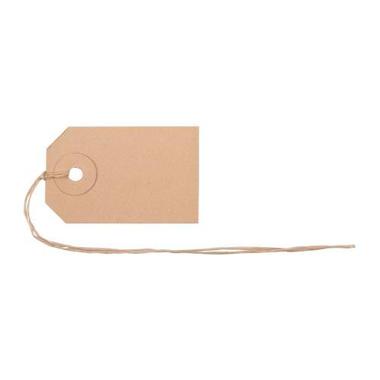 BIELLA Anhänge – Etiketten 35x55mm 561055.00 braun 50 Stück