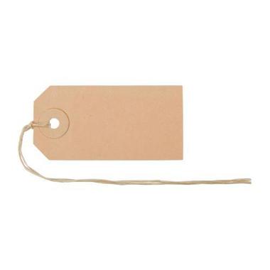 BIELLA Anhänge – Etiketten 35x70mm 561070.00 braun 50 Stück