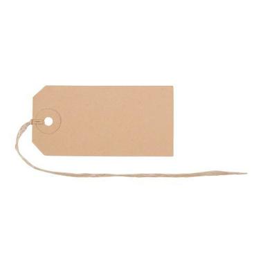 BIELLA Anhänge – Etiketten 40x80mm 561080.00 braun 50 Stück