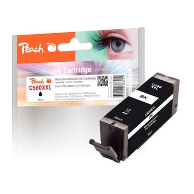 Peach Tintenpatrone XXL schwarz kompatibel zu Canon PGI-580XXLPGBK, 1970C001