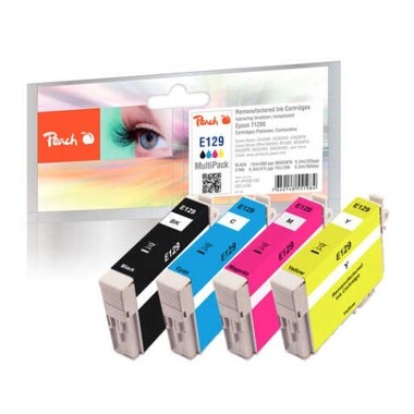 Peach Spar Pack Tintenpatronen kompatibel zu Epson T1295, C13T12954010