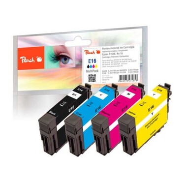 Peach Spar Pack Tintenpatronen kompatibel zu Epson No. 16, C13T16264010