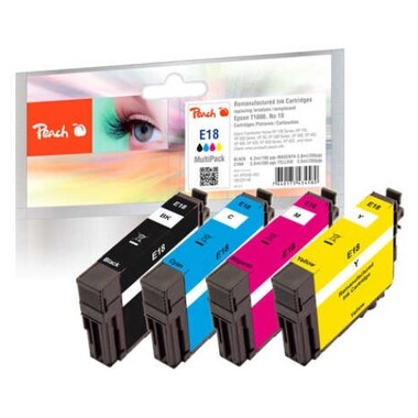 Peach Spar Pack Tintenpatronen kompatibel zu Epson No. 18, C13T18064010