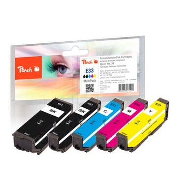 Peach Spar Pack Tintenpatronen kompatibel zu Epson T3337, No. 33, C13T33374010