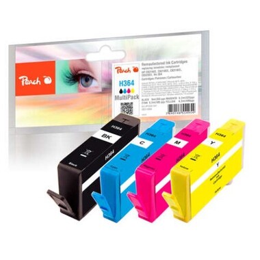 Peach Spar Pack Tintenpatronen kompatibel zu HP No. 364, N9J73AE, SD534EE