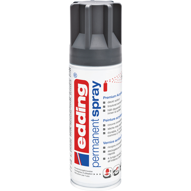Edding Acryl-Farblack Permanentspray anthrazit seidenmatt