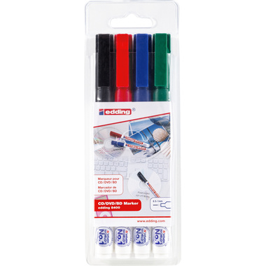 EDDING CD-Marker 8400 0,5-1mm 8400-E4 4er étui