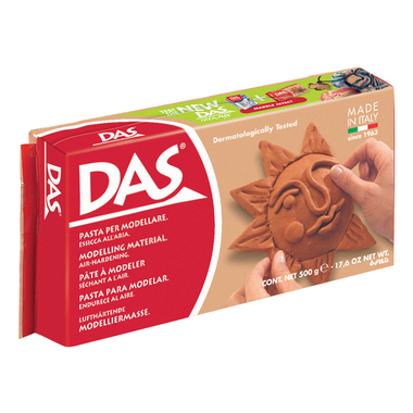 DAS Argilla da modellazione 500 g terracotta