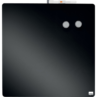 Rexel Tableau magnétique format carré, noir, 360x360 mm