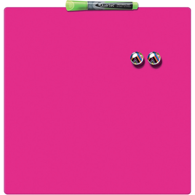Rexel Tableau magnétique format carré, rose, 360x360 mm