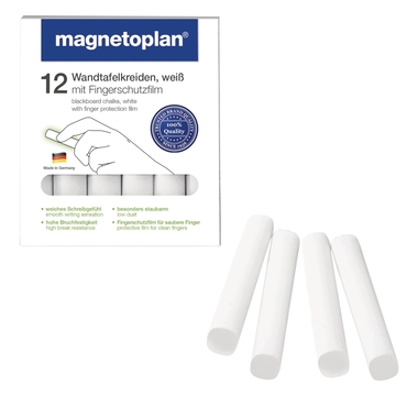 magnetoplan Tafelkreide 12307 Weiß 12 St.
