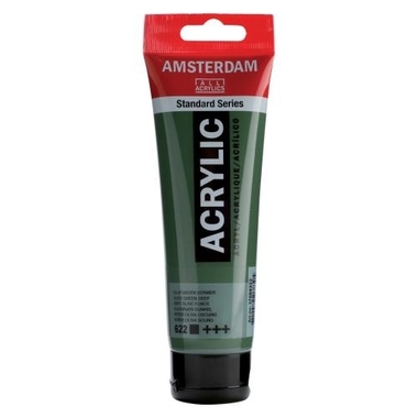 AMSTERDAM Acrylfarbe 120ml Olivgrün dunkel