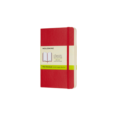 Moleskine Blanko Notizbuch P rot weicher Einband