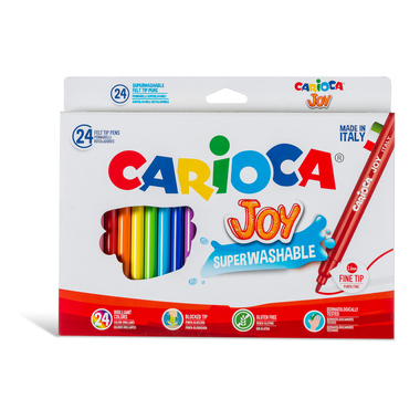 CARIOCA -  Fasermaler Joy 2,6mm, 24 Stück, Multicolor