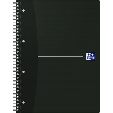Office Collegeblock - A4, kariert, schwarz