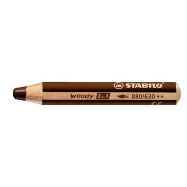 STABILO Multitalentstift woody 3 in 1, rund, braun