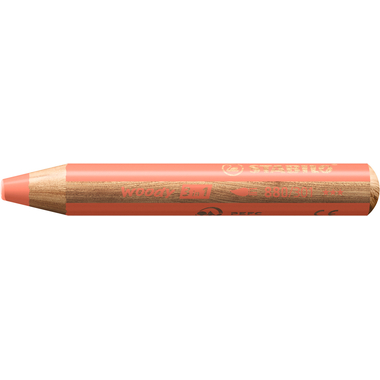 STABILO Multitalentstift woody 3 in 1, rund, pastellrot