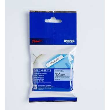 Brother MK531BZ Black on Blue 8M x 12mm Plastic Tape 12647J