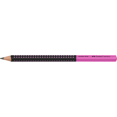 FABER-CASTELL Bleistift Jumbo Grip HB 511911 Two Tone schwarz/pink