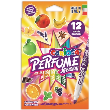Carioca Perfume Fibre Pens - Pack of 12, none
