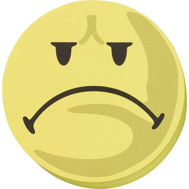 FRANKEN Moderationskarte UMZ 10 S3 Smile negativ cm9,5cm /gelb