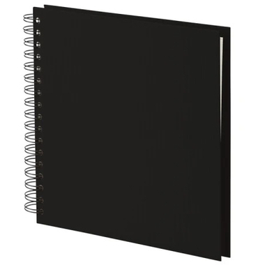RÖSSLER Fotoalbum 1329452707 29x29cm, schwarz/schwarz