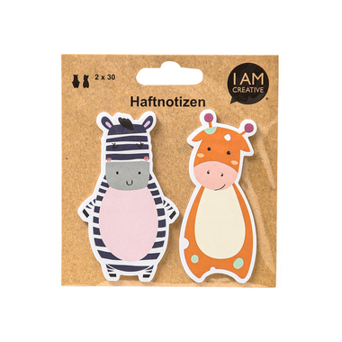 I AM CREATIVE Notes autocollantes 4086.86 Zoo 60 feuilles