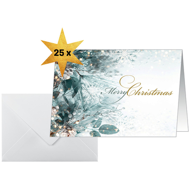 SIGEL Cartes de Noël A6 DS086 Arrangement de Noël 25 pièces