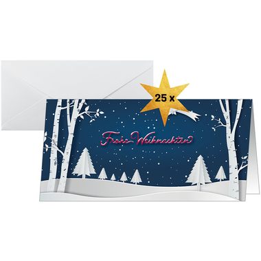 SIGEL Cartes de Noël DL DS087 Pop-up paysage d