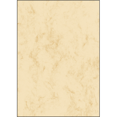 SIGEL DP372 Marbled paper - marble - beige - 90 gsm - A4 - 100 sheets