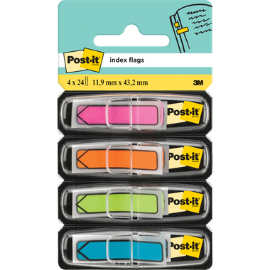 POST-IT Index Pfeile 684-ARR4 neon 4-farbig ass./4x24 Blatt