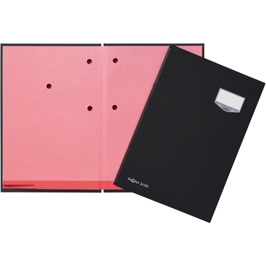 PAGNA Unterschriftenmappe De Luxe A4 24102-04 schwarz 10-teilig