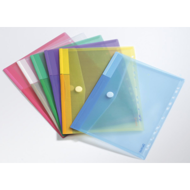 Tarifold Punched Envelope Wallets A4 Assorted Pack of 12 TAE510229