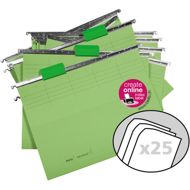 BIELLA Hängemappen-Set A4 27125531U hellgrün 32x25cm 25 Stück