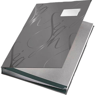 LEITZ Unterschriftenmappe A4 57450085 grau 18 Fächer