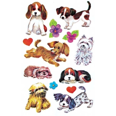 Z-DESIGN -  Sticker Kids 4340 Hunde 2 Stück