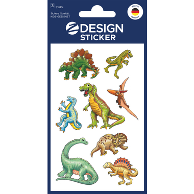 Z-DESIGN Sticker Kids 53145 Dinos 24 Stück/3 Blatt