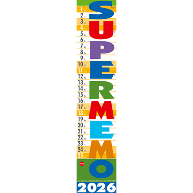 HEYE Planer Supermemo 2026 1587+26 1M/1P AL 17x85cm