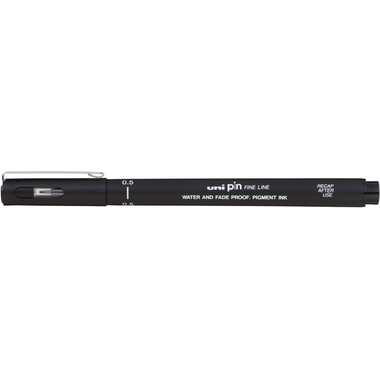 uni-ball Drawing Pen PIN 200 0.5, Pin Point Accuracy, Black