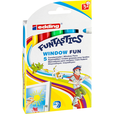 Edding 4-16-5 16 Funtastics Window Vibrant Fun Marker Pen Set