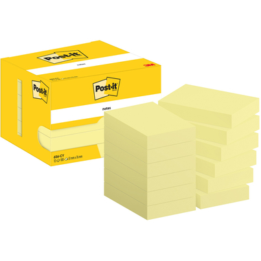 POST-IT Block 51x76mm 656 CY Gelb 12x100 Blatt