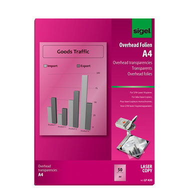 SIGEL Laser-Film A4 LF420 50 feuilles